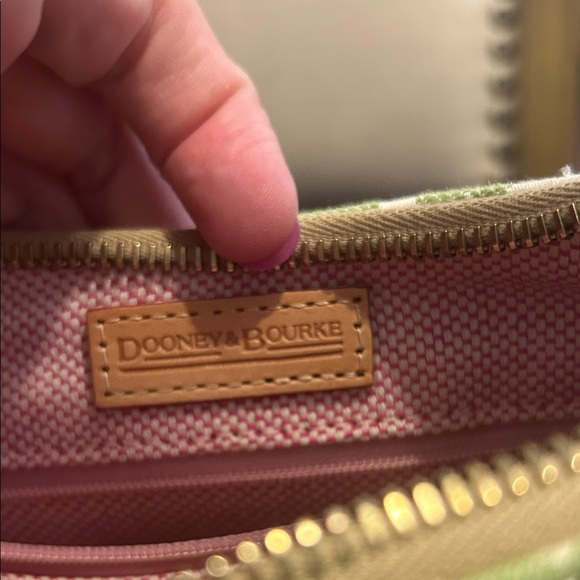 Vintage Y2K Dooney & Bourke Multicolor Heart Shoulder Bucket Bag - Picture 5 of 9